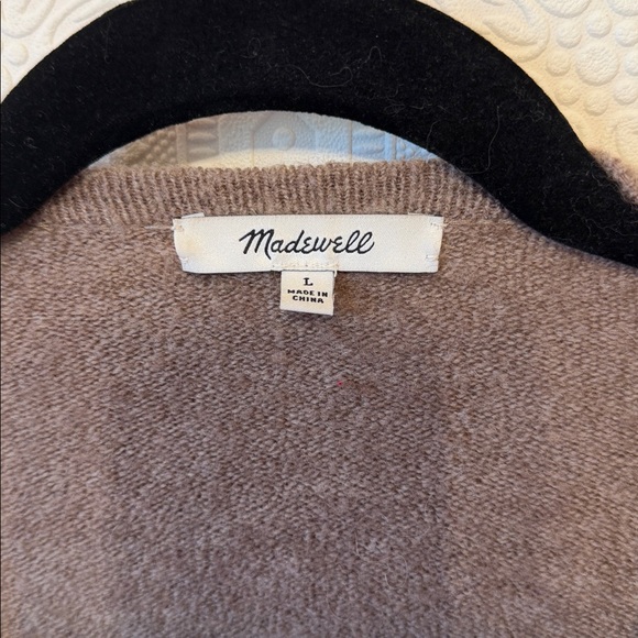 Madewell Ryder Cardigan Sweater in Heather Root Size L - Picture 9 of 12